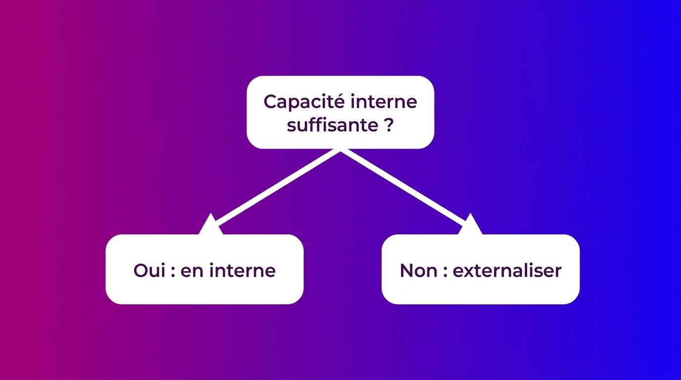 Arbre de décision pour gérer le chat en interne ou l'externaliser