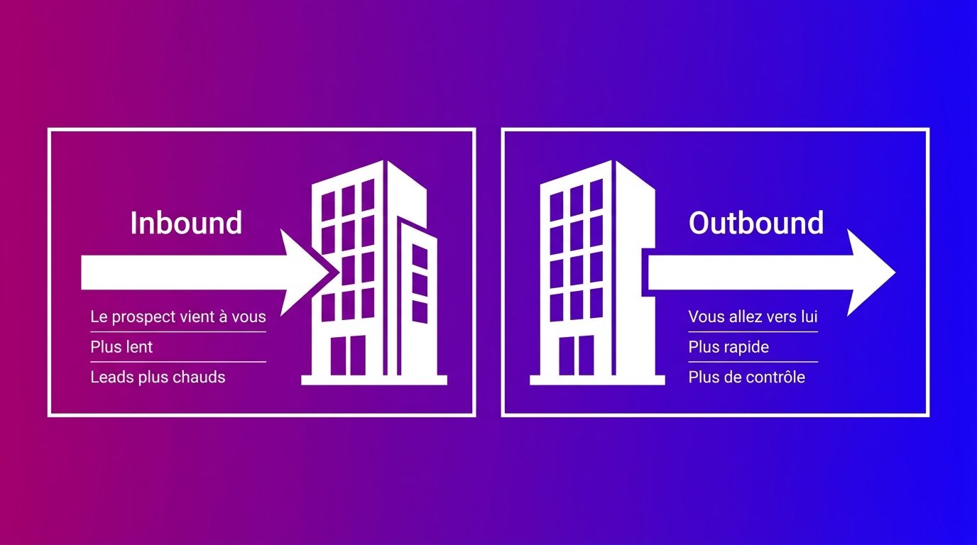 Comparaison des leads inbound et outbound : initiative, rapidité et type de lead