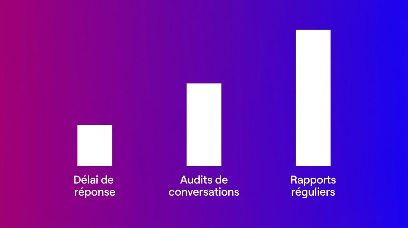 Indicateurs pour comparer la qualité des prestataires de chat