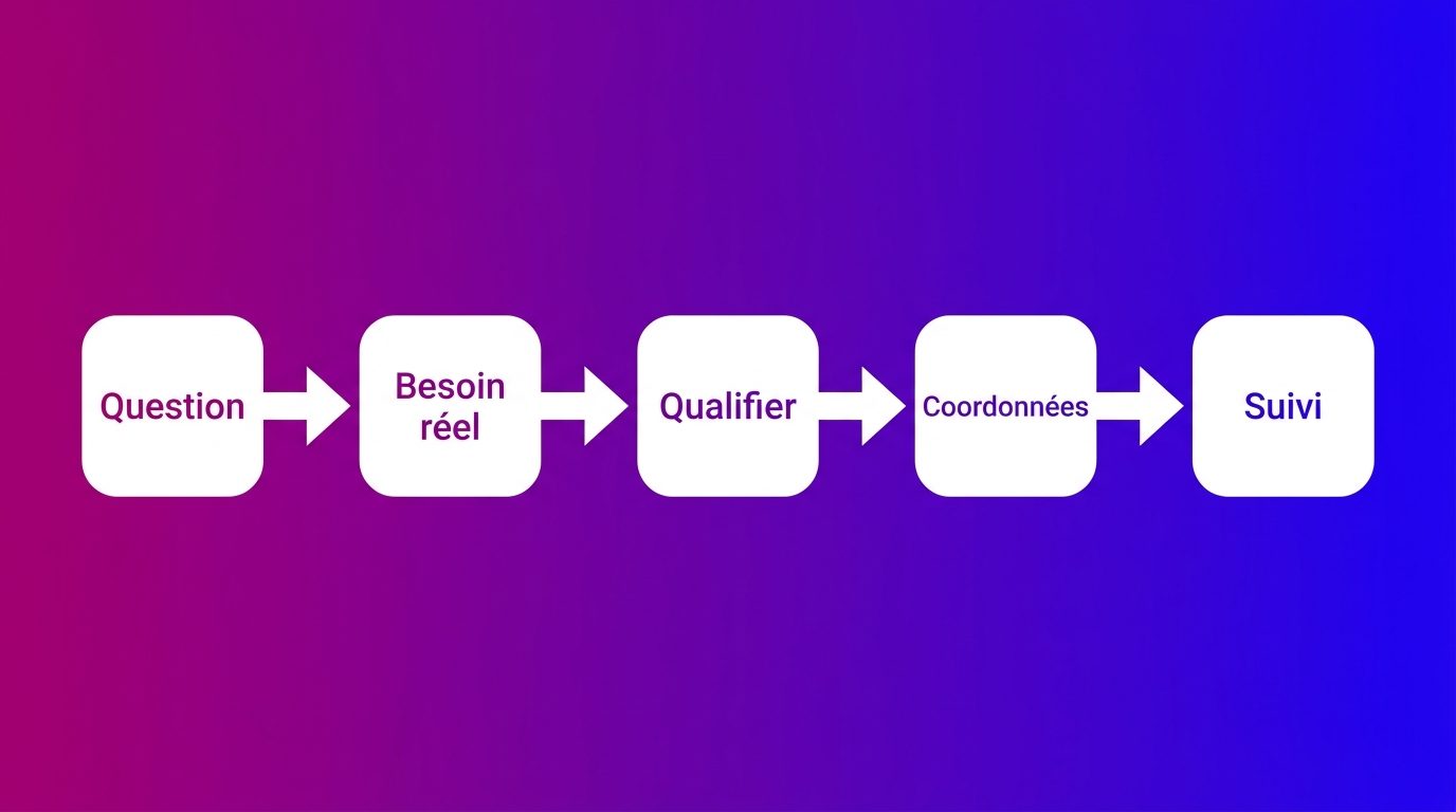 De la question au lead qualifié en cinq étapes