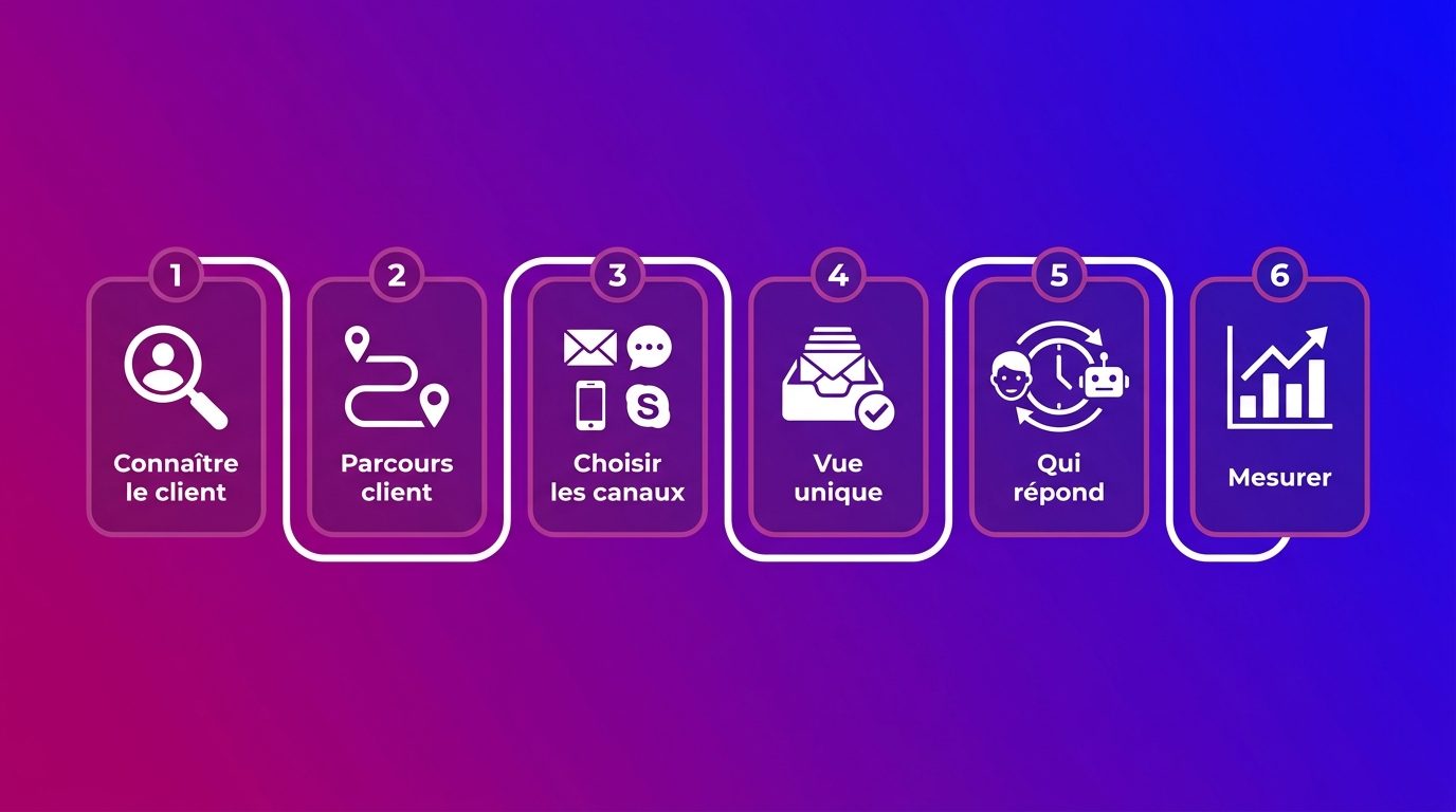 Les six étapes d'une stratégie omnicanale, de la connaissance du client à la mesure